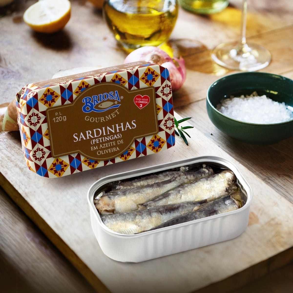 Małe sardynki w oliwie z oliwek | Briosa Gourmet