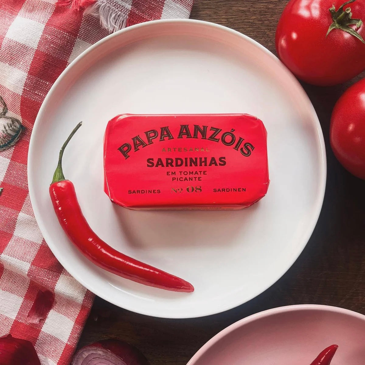 Sardiner i kryddstark tomatsås med kallpressad olivolja | Papa Anzóis