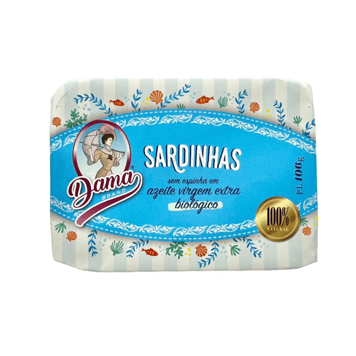 Sardinės ekologiškame pirmojo spaudimo alyvuogių aliejuje, be kaulų DAMA