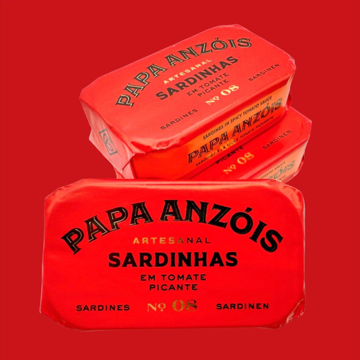 Sardiner i kryddstark tomatsås med kallpressad olivolja | Papa Anzóis