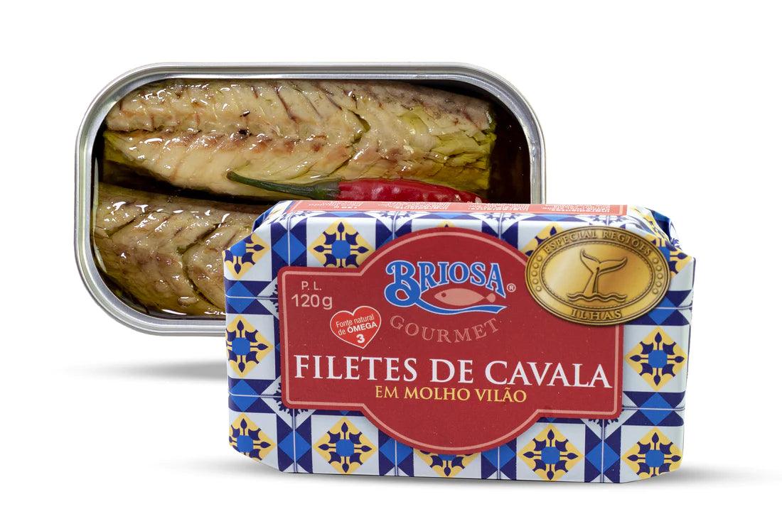 Konservuota skumbrių filė Vilão padaže - Briosa Gourmet 