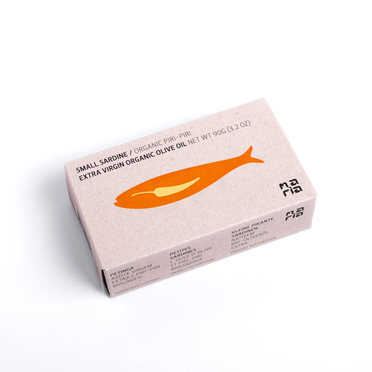 Mažos sardinės ekologiškame pirmo šalto spaudimo alyvuogių aliejuje su ekologišku Čili pipiru (BIO) | Maria Organic 1