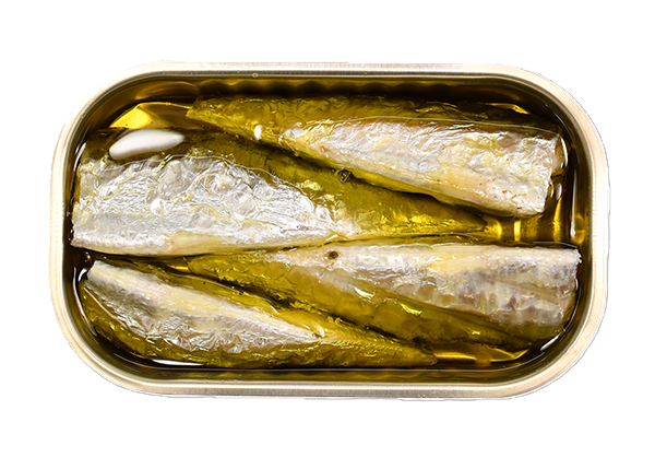 Sardinės ekologiškame ypač tyrame alyvuogių aliejuje  Minerva BIO atvira skardinė