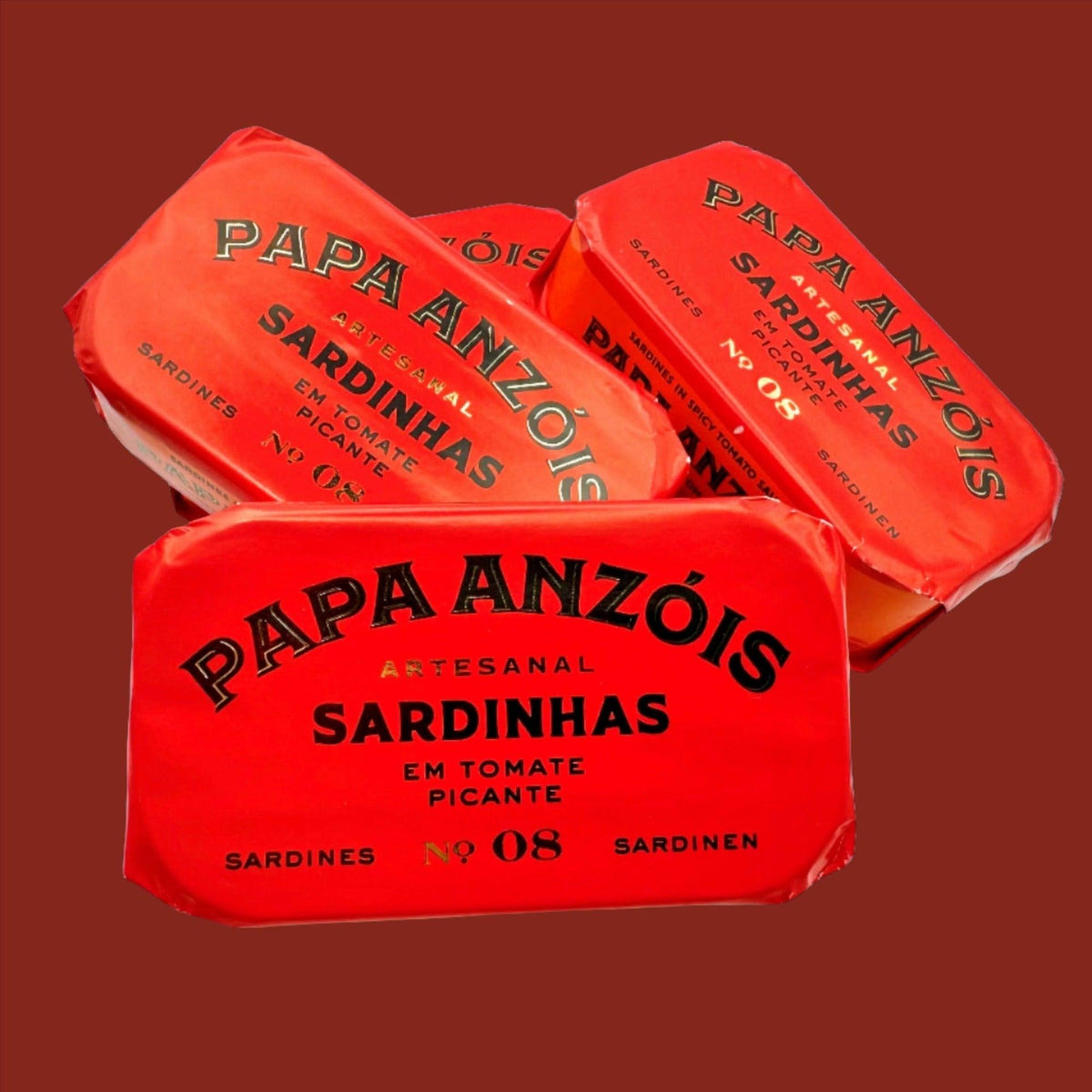 Sardiner i kryddstark tomatsås med kallpressad olivolja | Papa Anzóis
